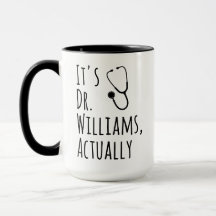 Regalo divertido con nombre de doctor personalizad