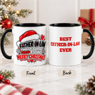 Taza Regalo divertido de Navidad para suegro, vacacione