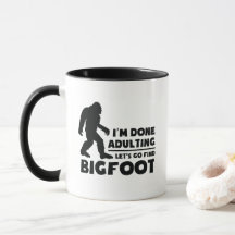 Regalo divertido de vamos a buscar a Bigfoot