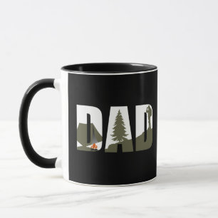 Taza Regalo divertido del Día del Padre para acampada y