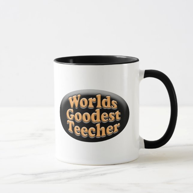 Taza Regalo divertido del profesor de Goodest Teecher (Derecha)