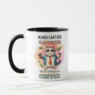 Taza Regalo divertido para amantes de gatos: el dinero