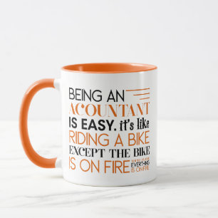 Taza Regalo divertido para contable, Ser contable es fá