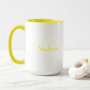 Taza Regalo elegante de nombre personalizado del día de