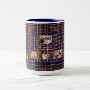Taza Regalo Encantador Para La Mejor Mamá Cuadros Escoc