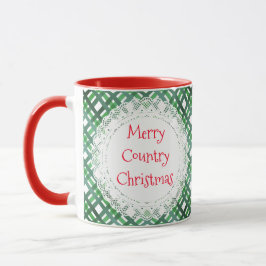 Taza Regalo estilo vintage de los Navidades de los país