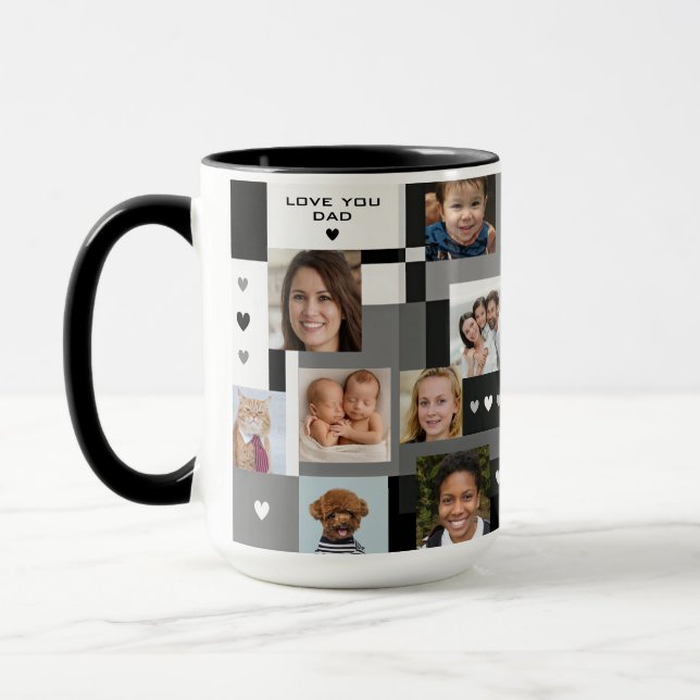 Taza Regalo familiar moderno de Guay Añadir 18 fotos te (Izquierda)
