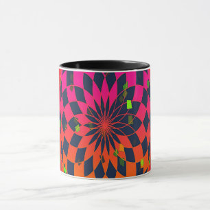 Taza Regalo Floral Geo Bebida para Calentar la Casa