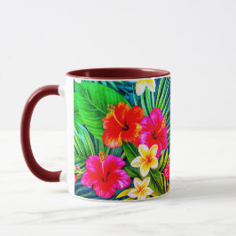 Taza Regalo floral tropical