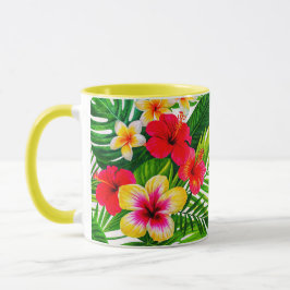 Taza Regalo floral tropical