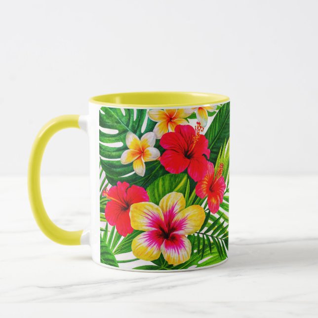 Taza Regalo floral tropical (Izquierda)