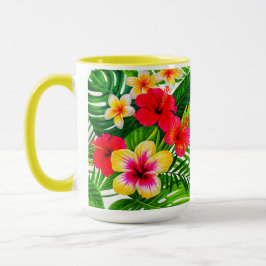 Taza Regalo floral tropical