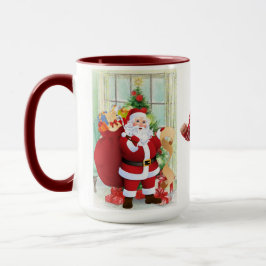 Taza Regalo fotográfico de Santa Claus para la abuela