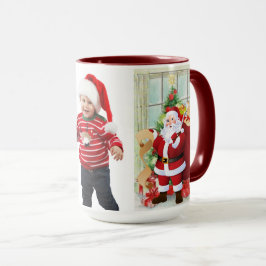Taza Regalo fotográfico de Santa Claus para la abuela