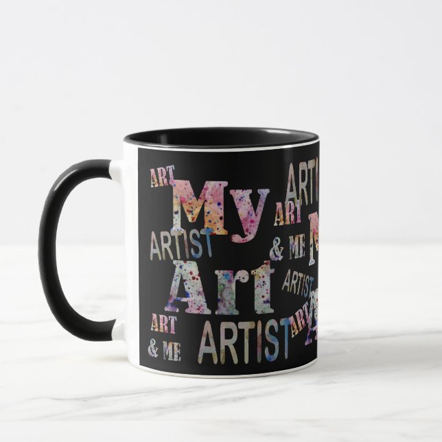 Taza Regalo fresco artsy artístico de la diversión del (Izquierda)