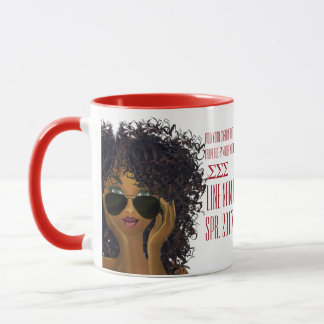 Taza Regalo griego rojo y blanco de la hermandad de