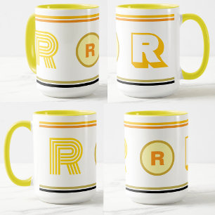 Taza Regalo inicial de café de lujo monogramado