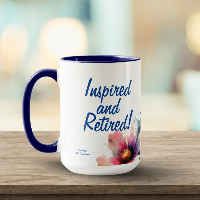 Taza Regalo inspirado y retirado (front Center Pose.)