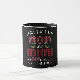 Taza Regalo Mimi| Tengo Dos Títulos Mamá Y Mimi
