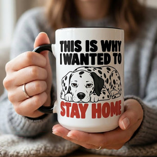 Taza Regalo para Amante de Perros Dálmatas Antisociales