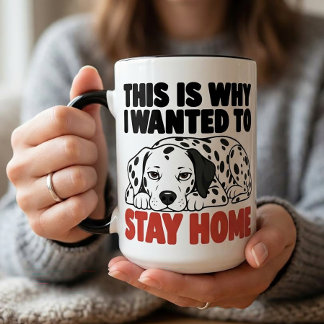 Taza Regalo para Amante de Perros Dálmatas Antisociales