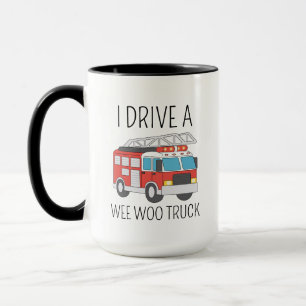 Taza Regalo para bombero, camión de bomberos, Gi de bom