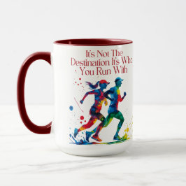 Taza Regalo para correr compañero Correr con motivación