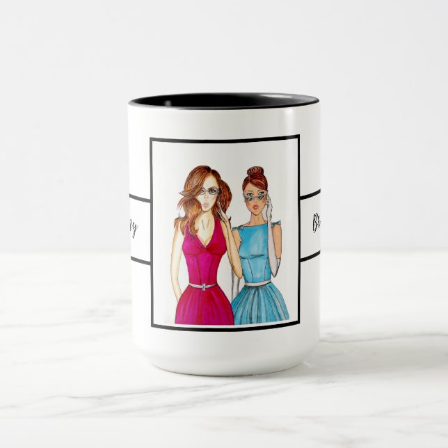 Taza Regalo para Damas de Honor Ringer 15oz (Centro)