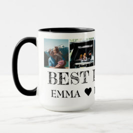 Taza Regalo Para El Café Collage de fotos Personalizado
