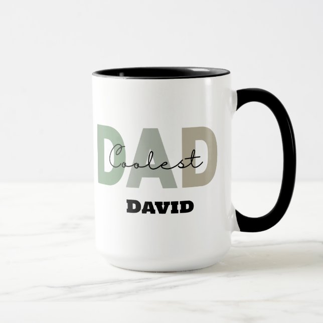Taza Regalo Para El Día De Los Padres Con Nombre Person (Derecha)