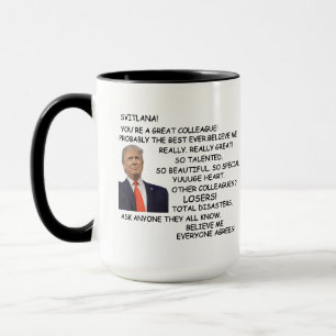 Taza Regalo para el personalizado de la colonia Trump,