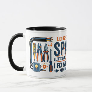 Taza Regalo para electricistas Sparky