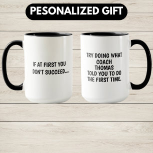 Taza Regalo Para Entrenador, Regalo De Coach Personaliz