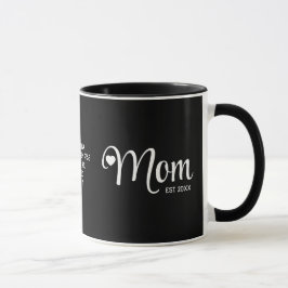 Taza Regalo para madres con guión simple establecido po