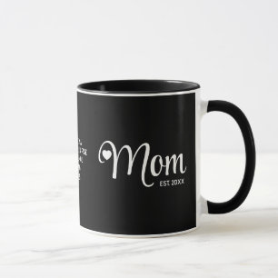 Taza Regalo para madres con guión simple establecido po