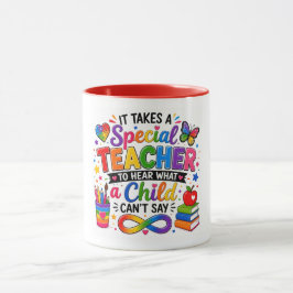 Taza Regalo para maestros de aceptación del autismo