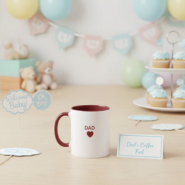 Taza Regalo para Nuevo Papá Est 2026 Padre Esperado Caf (Subido por el creador)