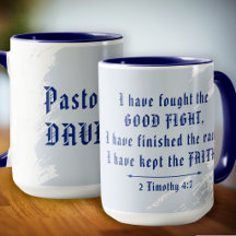 Regalo para Pastor Buena Lucha Escritura