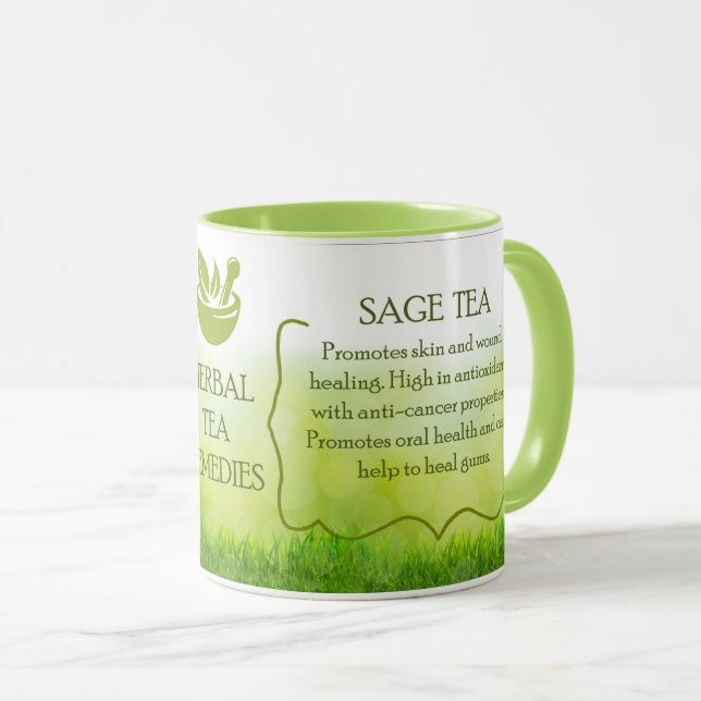 Taza Regalo perfecto/ Remedia herbaria de té sabio (Anverso derecho)