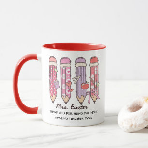 Taza Regalo Personalizado de Agradecimiento para Maestr
