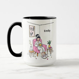 Taza Regalo Personalizado de Café Acogedor para Mamá Du