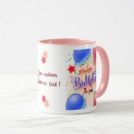 Taza Regalo personalizado de cumpleaños feliz