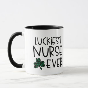 Taza Regalo personalizado de "enfermera más afortunada"