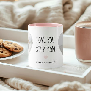 Taza Regalo personalizado de foto de madrastra con “Te