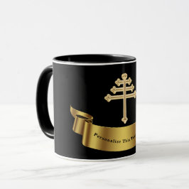 Taza Regalo personalizado de la cruz de la iglesia maro