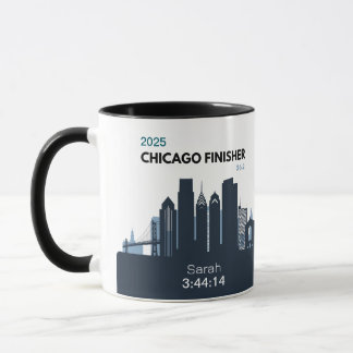 Taza Regalo personalizado de la Maratón de Chicago para