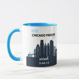 Taza Regalo personalizado de la Maratón de Chicago para