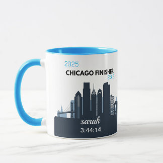 Taza Regalo personalizado de la Maratón de Chicago para