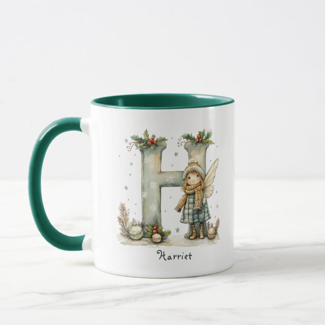 Taza Regalo personalizado de Navidades de leche (Izquierda)