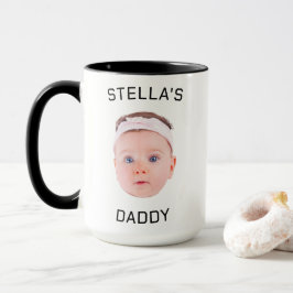 Taza Regalo personalizado de papá con foto de bebé